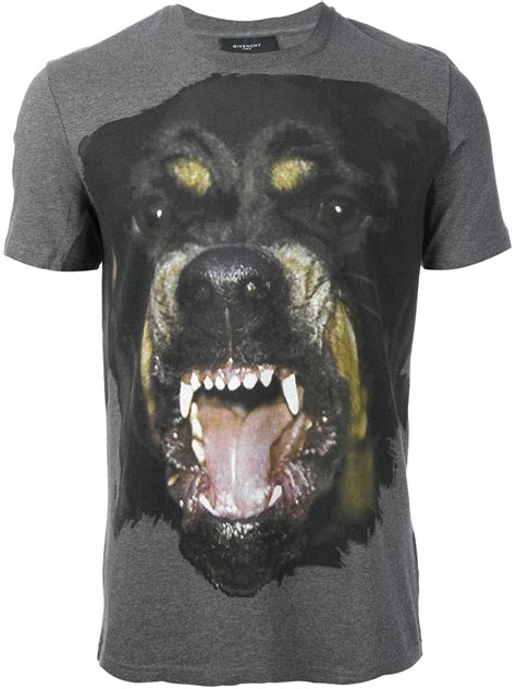 givenchy rottweiler shirt gray|givenchy rottweiler shirt price.